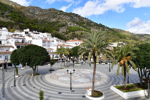 Obraz na płótnie Weiße Stadt Andalusien - Mijas