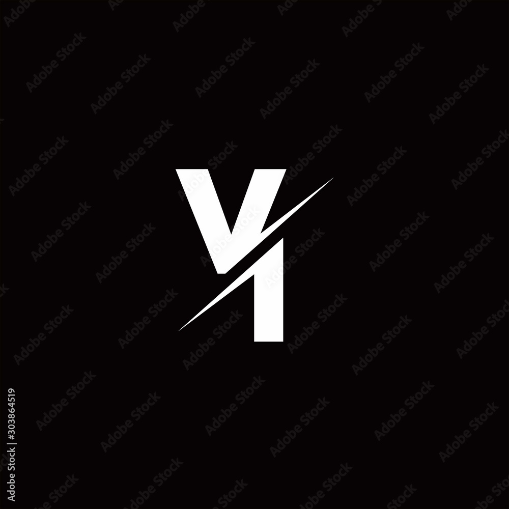 VI Logo Letter Monogram Slash with Modern logo designs template VI Logo Letter Monogram Slash with Modern logo designs template
