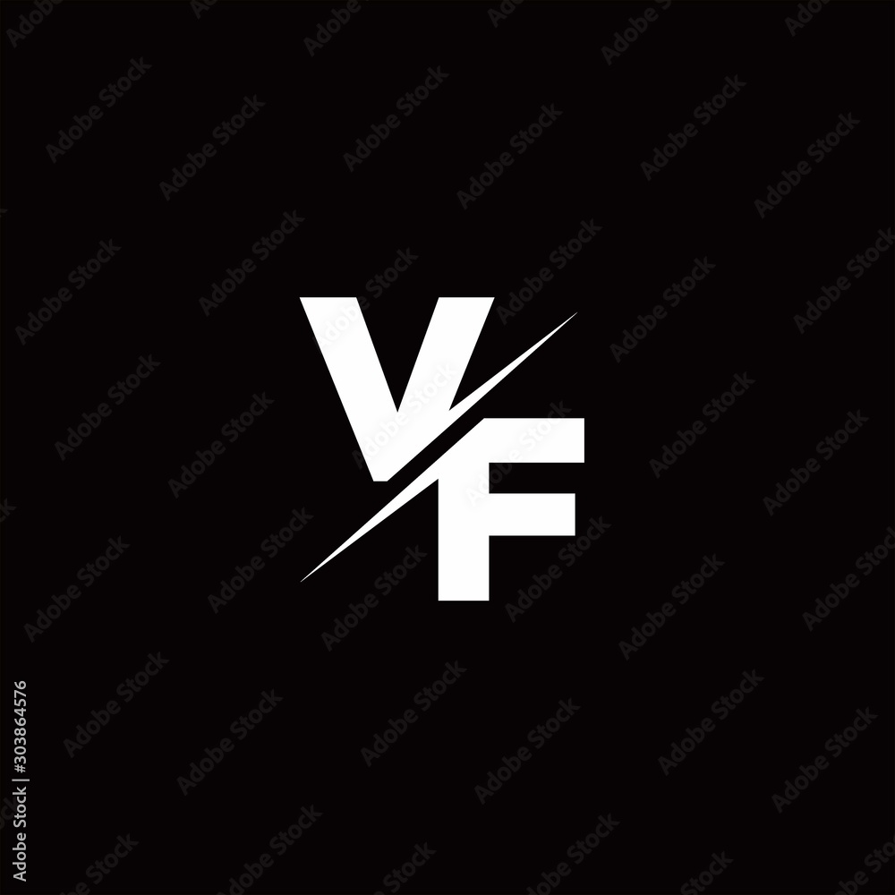 VF Logo Letter Monogram Slash with Modern logo designs template VF Logo Letter Monogram Slash with Modern logo designs template