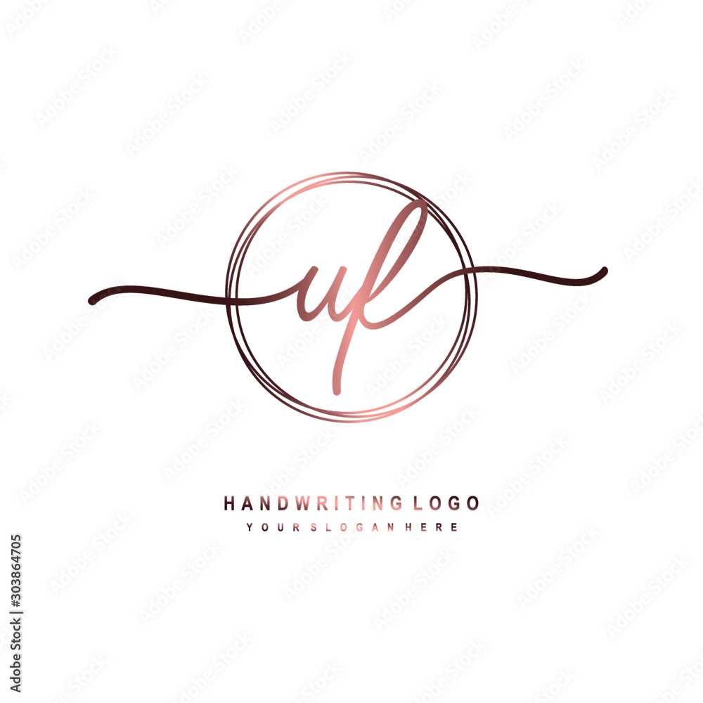 UF Initial handwriting logo design with circle lines dark pink gradation color. handwritten logo for fashion, beauty, team, wedding, luxury logo UF Initial handwriting logo design with circle lines dark pink gradation color. handwritten logo for fashion, beauty, team, wedding, luxury logo