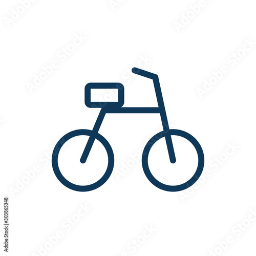 bicycle child toy line style icon
