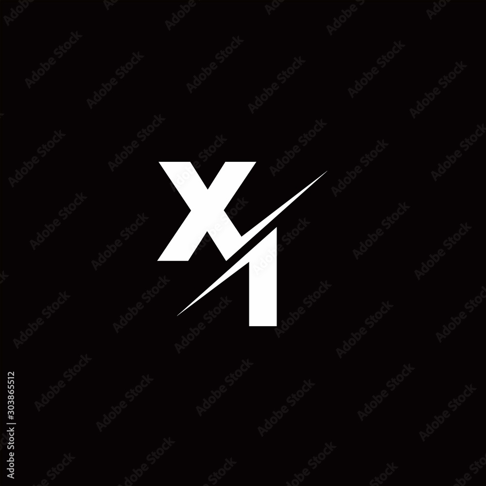 XI Logo Letter Monogram Slash with Modern logo designs template XI Logo Letter Monogram Slash with Modern logo designs template