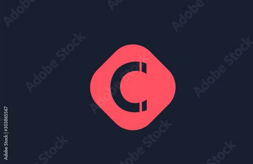 letter C alphabet icon logo shape for business company design