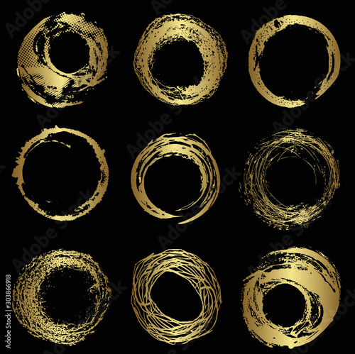 Different grunge elements, vector design