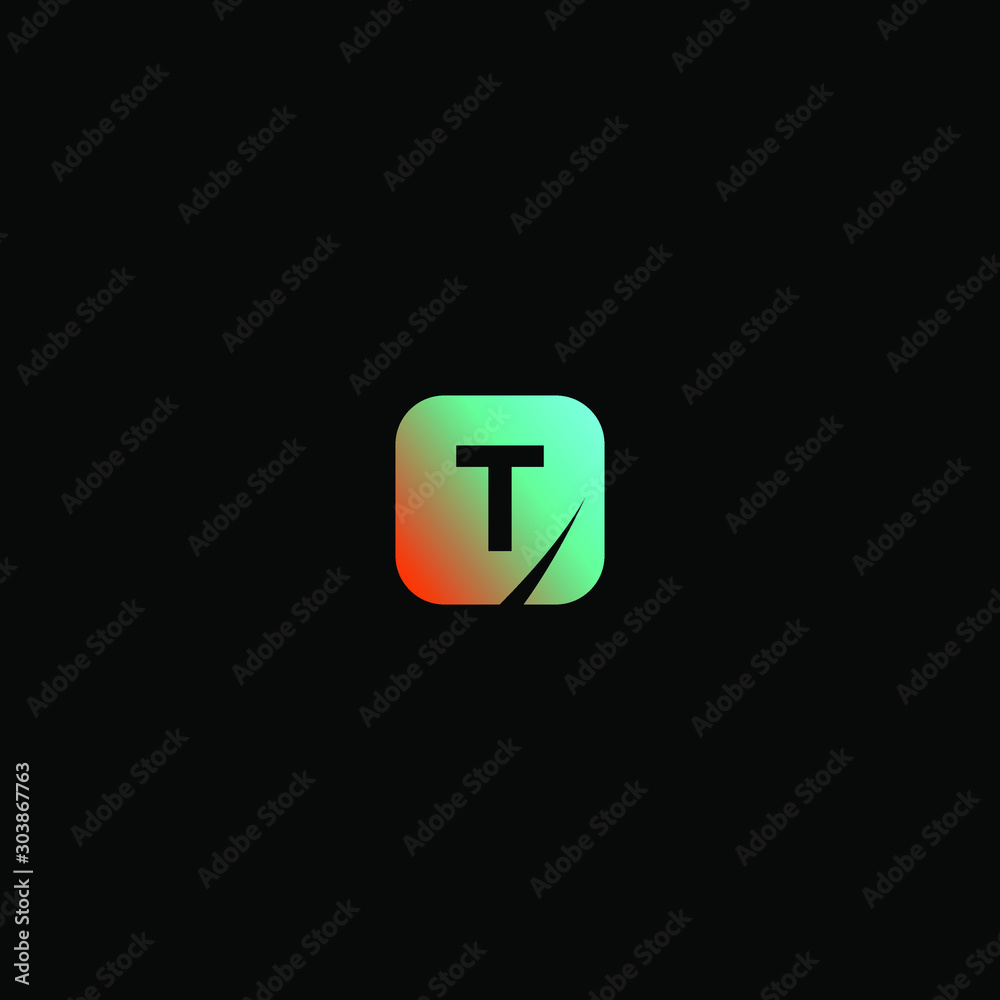 Initial Letter t Logo Template Design