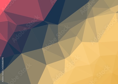 dutch Color Abstract trianglify Generative Art background illustration
