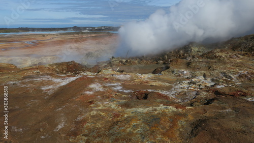 Gunnuhver geothermal, hot springs and the mud pool