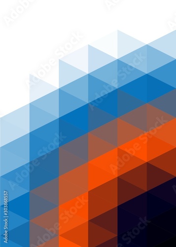 dutch Color Abstract trianglify Generative Art background illustration