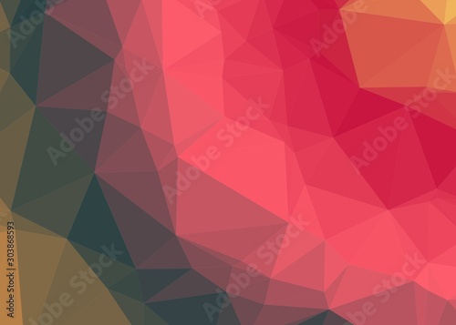 dutch Color Abstract trianglify Generative Art background illustration