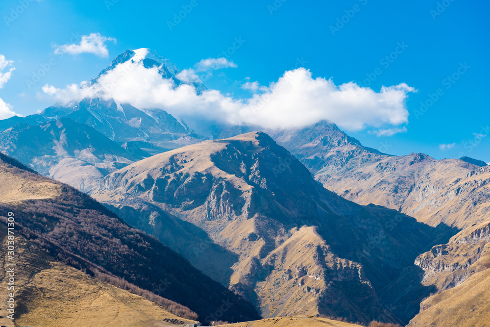 autumn landscape of mountains of Georgia