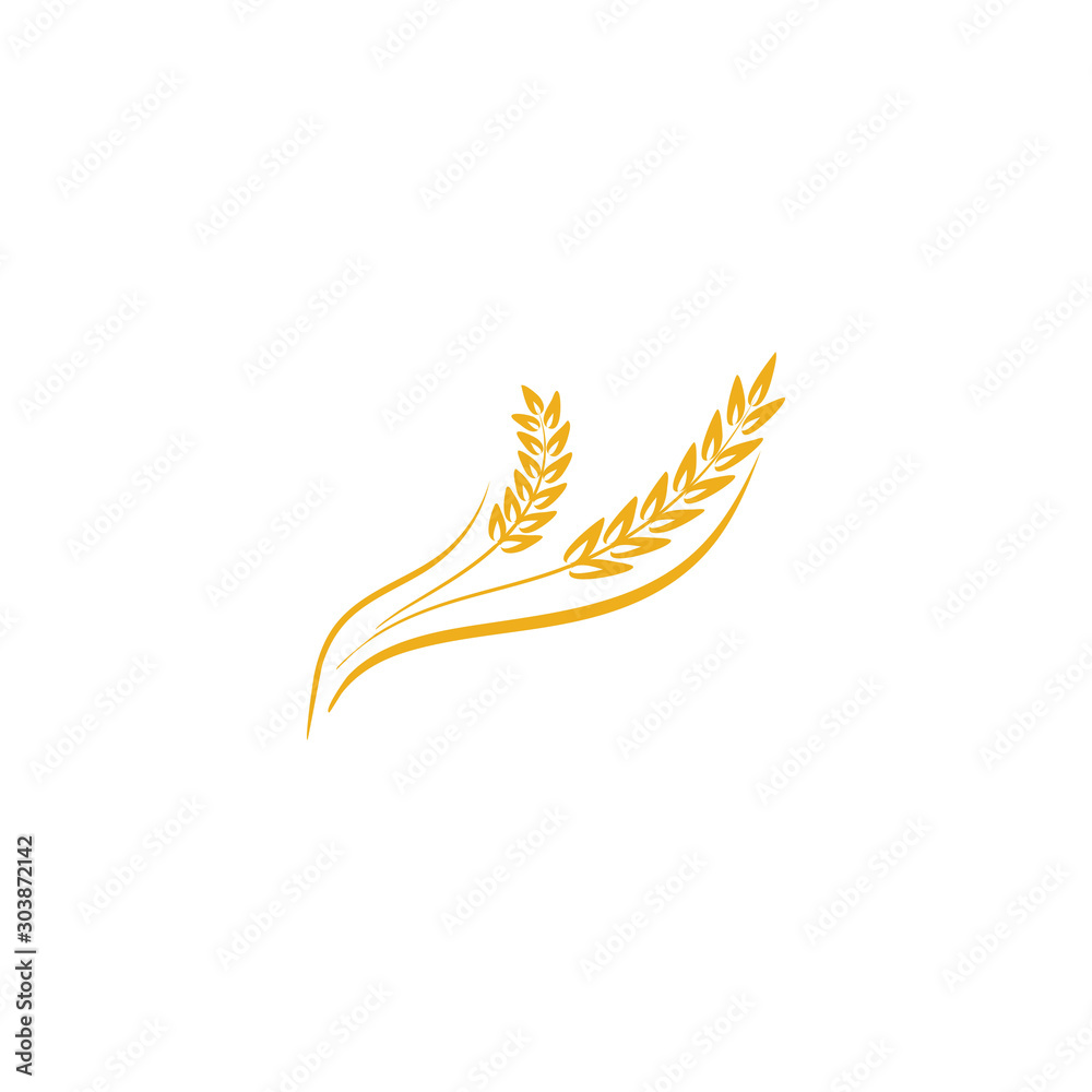 Agriculture Wheat logo template vector icon design Agriculture Wheat logo template vector icon design