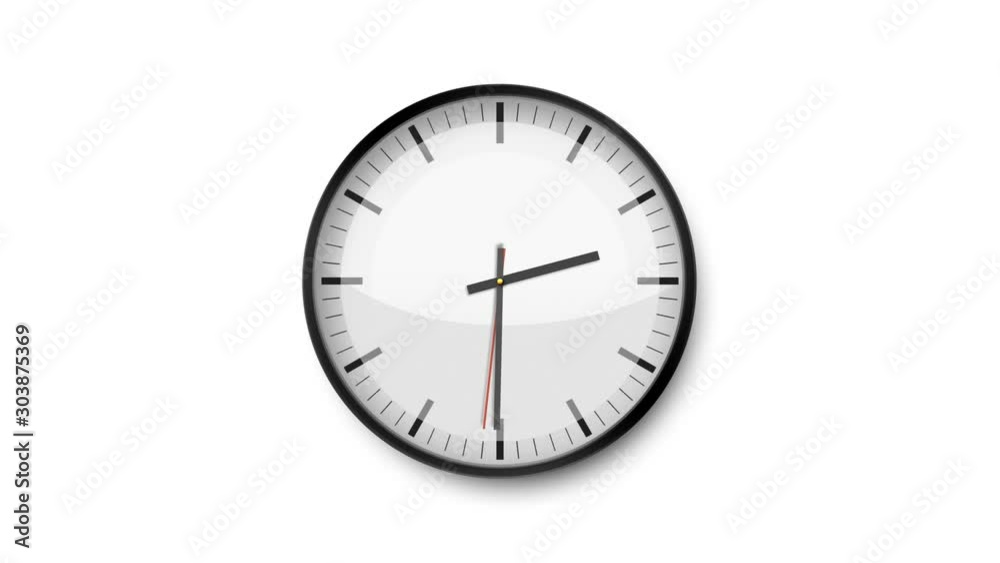 Design Clock Time Lapse/ 4k animation of a black and white clock time lapse with soft clean and simple design Design Clock Time Lapse/ 4k animation of a black and white clock time lapse with soft clean and simple design