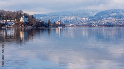 Wörthersee, Kärnten, Österreich, im Winter-Winterwunderland