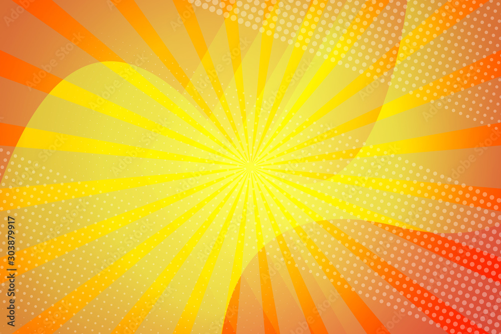 Fototapeta abstract, orange, yellow, red, design, light, colorful, wave, wallpaper, illustration, color, backgrounds, art, graphic, pattern, lines, bright, texture, backdrop, blue, motion, colors, line, blur