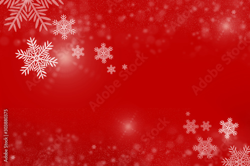 Christmas background and snowflake with copy space