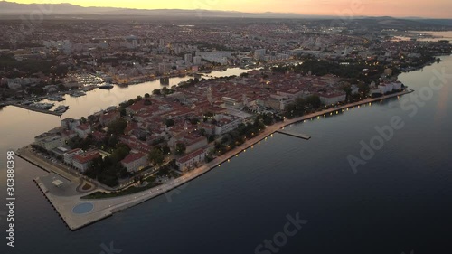 Aerial video from Zadar, Croatia