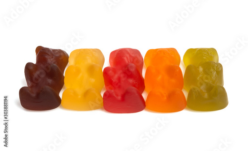 jelly bears isolated