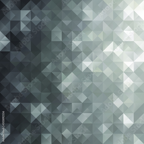 Fototapeta Naklejka Na Ścianę i Meble -  Gray Grid Mosaic Background, Creative Design Templates