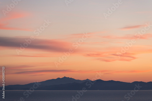 Isola d'Elba al tramonto