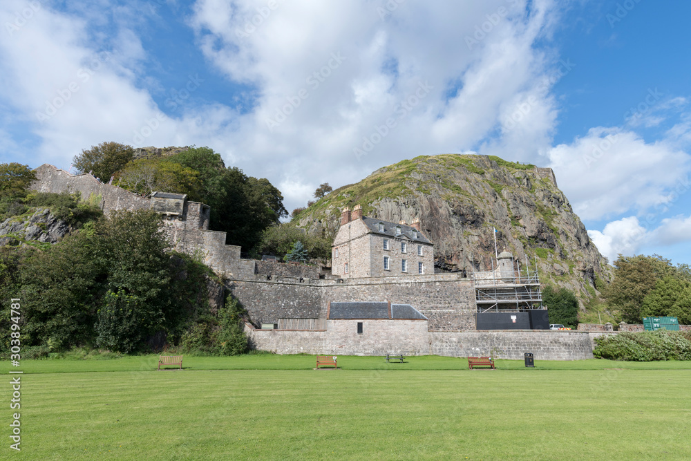 Dumbarton Castle, a ancient stronghold in Scotland.