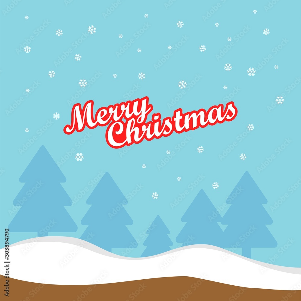 merry christmas gift card vector design