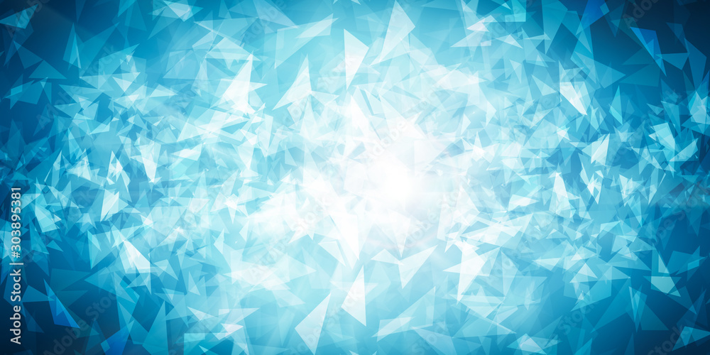 Obraz premium white geometric on blue backdrop wallpaper. blue retro pattern background. abstract connection technology blurred backdrop wallpaper.
