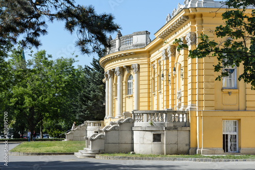 Secheni Bathhouse is the largest bath complex in Budapest and Europe. Medical bath of Secheni. There are different types of therapies in the bathhouse, and a day balneological clinic works. photo