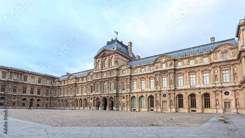 Obraz na plátne the Louvre Museum is the world's largest art museum and a historic monument in Paris