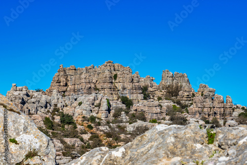 El Torcal de Antequera, Andalusia, Spain, near Antequera, province Malaga.