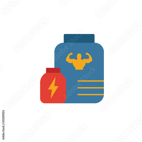 Sport Nutrition icon. Simple flat element from fitness collection. Creative sport nutrition icon for templates, software and apps