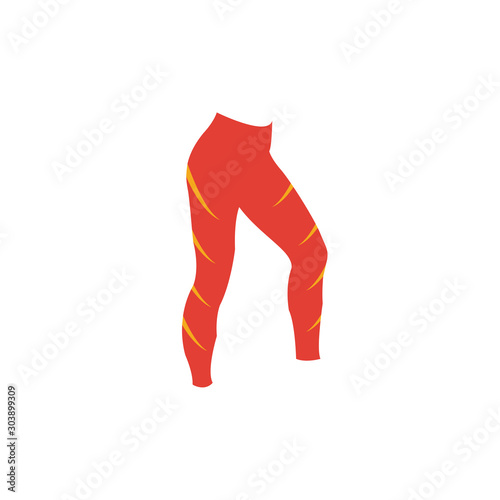 Leggings icon. Simple flat element from fitness collection. Creative leggings icon for templates, software and apps