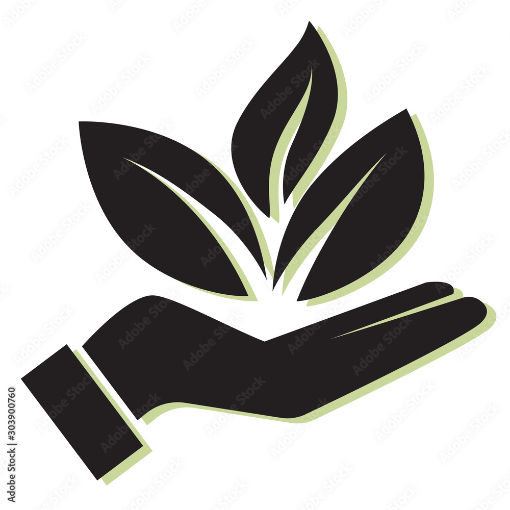 Sustainability - Plant Icon - obrazy, fototapety, plakaty 