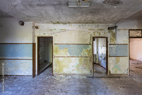 Urban exploration in an abandoned barracks