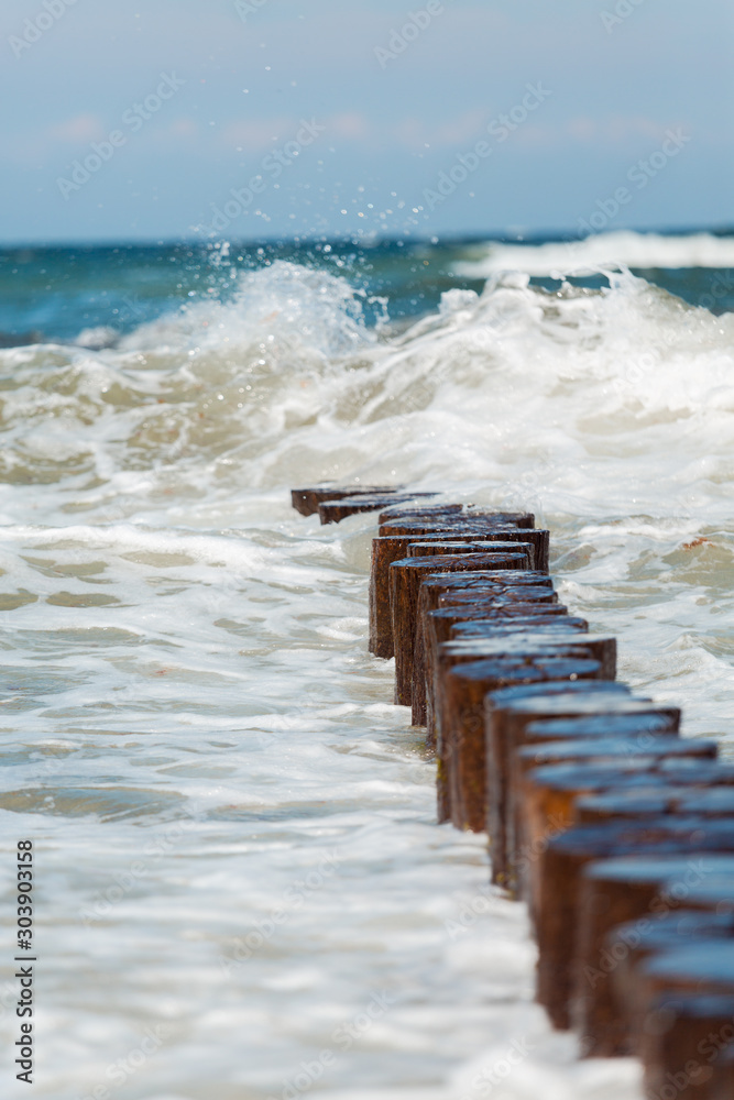 Fototapeta premium Wellen Ostsee