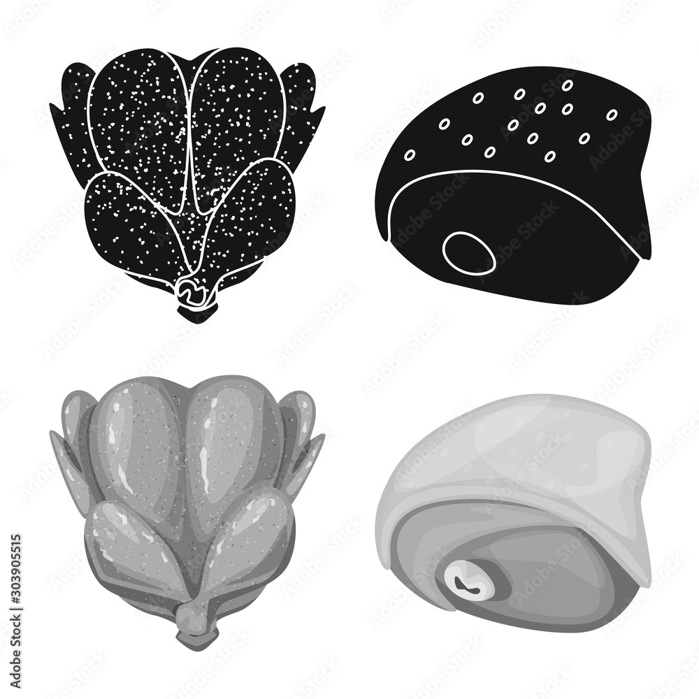 Vector design of product and poultry symbol. Collection of product and agriculture vector icon for stock. Vector design of product and poultry symbol. Collection of product and agriculture vector icon for stock.