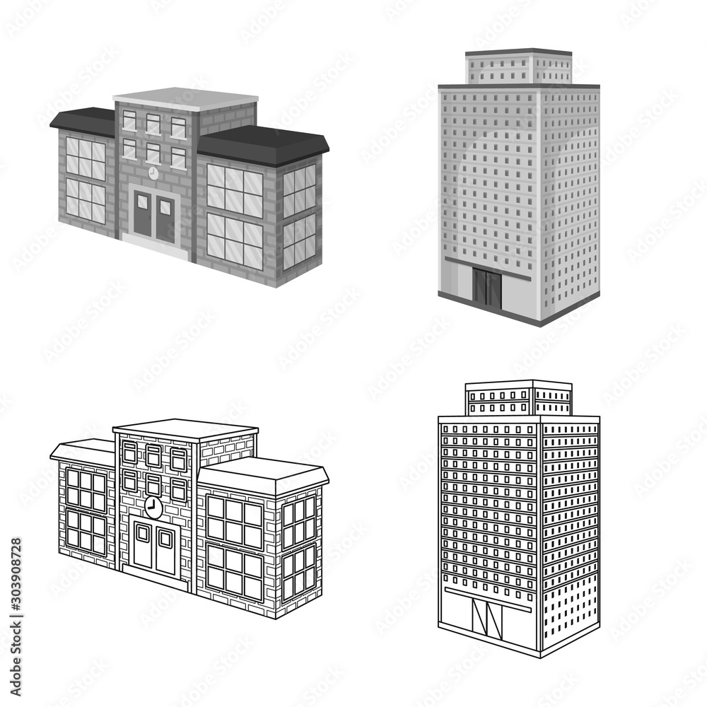 Vector design of construction and building symbol. Set of construction and estate stock symbol for web. Vector design of construction and building symbol. Set of construction and estate stock symbol for web.