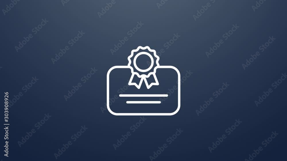 4k animation of certificate icon. Particles animate symbol in composition and explosion. Two background version: full color and transparent isolated alpha channel. 4k animation of certificate icon. Particles animate symbol in composition and explosion. Two background version: full color and transparent isolated alpha channel.