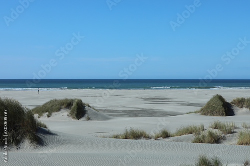 Strand Sanddüne Meer Farewell Spit in Neuseeland