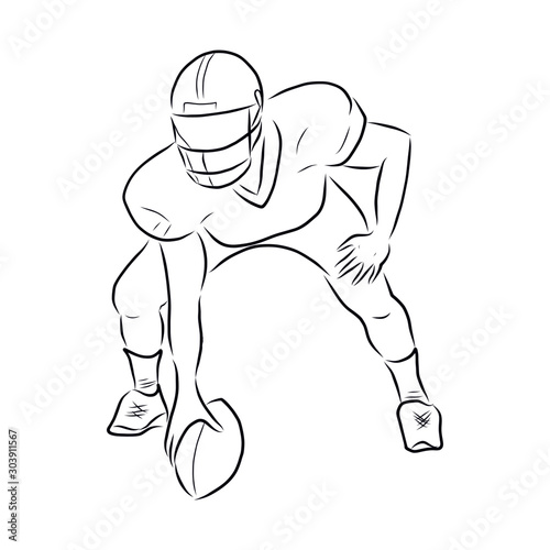 vector illustration of a soccer player