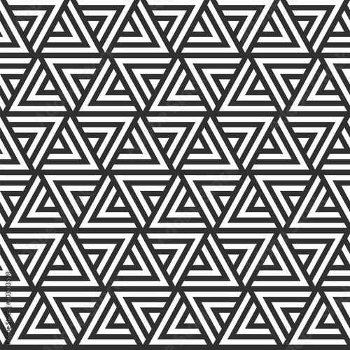 Vector seamless pattern. Modern stylish texture. Repeating geometric tiles with triangle elements