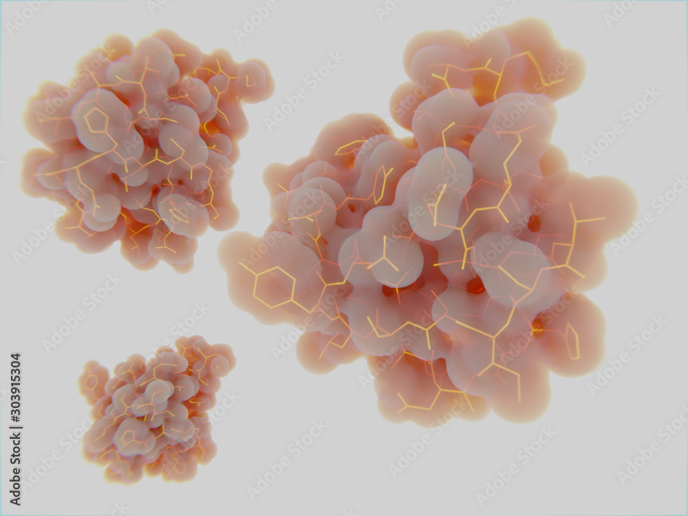 Insulin molecules. Insulin is a protein hormone that regulates the metabolism of carbohydrates and fats Insulin molecules. Insulin is a protein hormone that regulates the metabolism of carbohydrates and fats