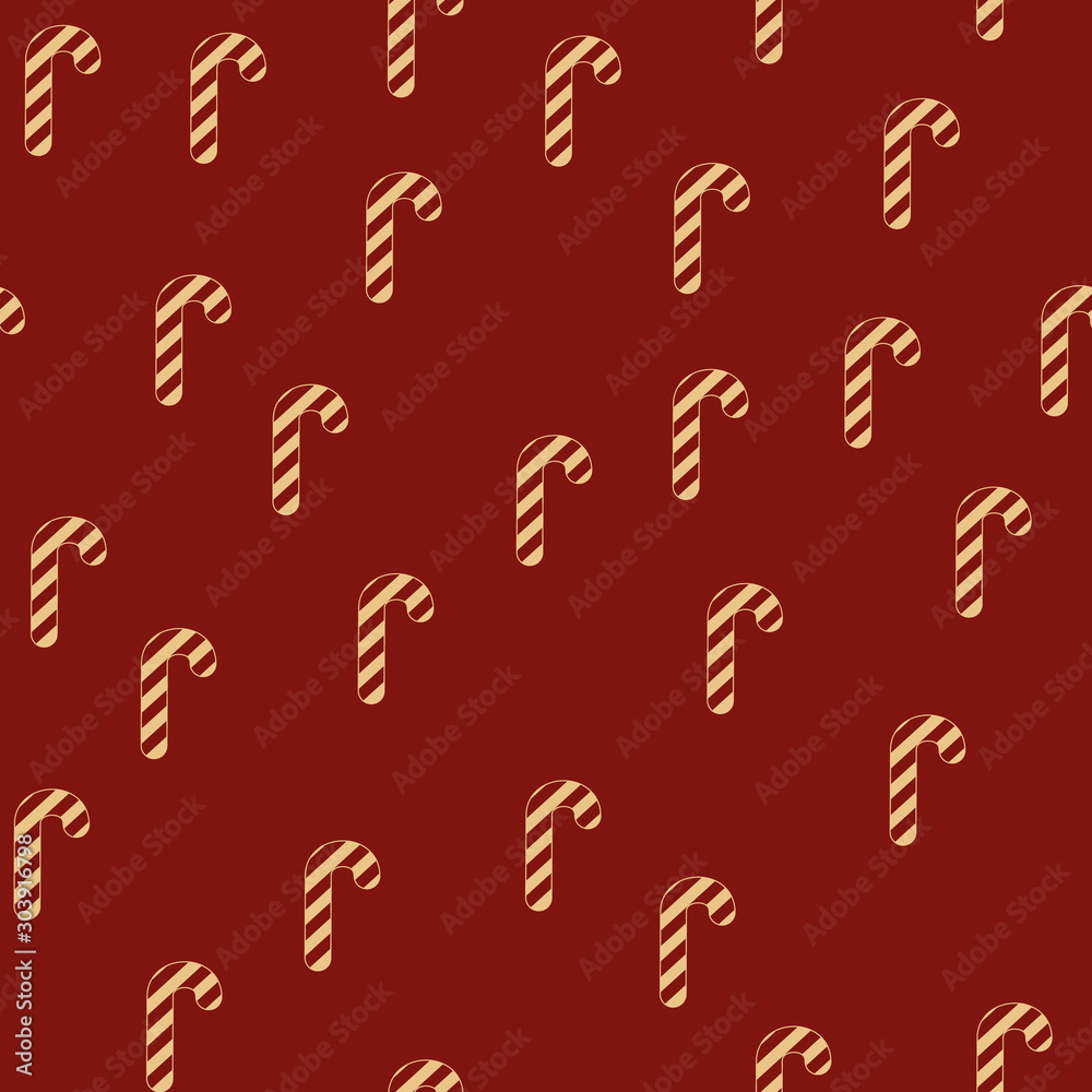 Christmas candy on red background. Seamless pattern illustrations. Festive background Christmas candy on red background. Seamless pattern illustrations. Festive background