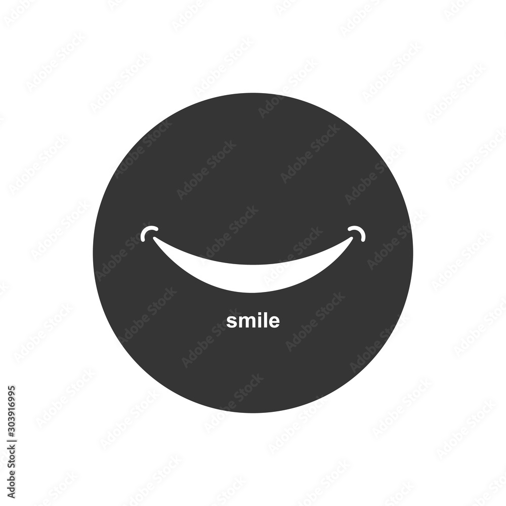 Smile icon Logo Vector Template Design Modern flat style Smile icon Logo Vector Template Design Modern flat style