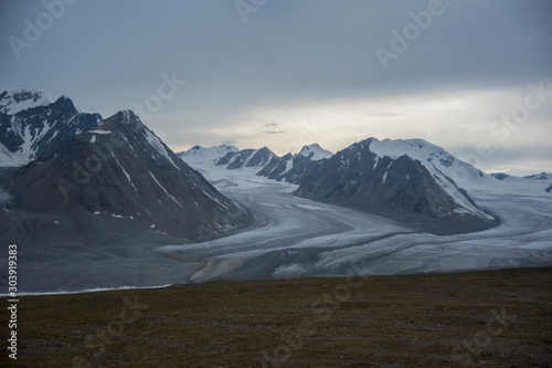 Potanin Glacier in Altai mountains, Mongolia