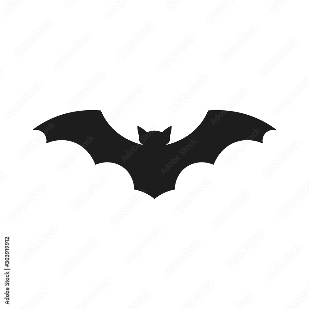 Halloween bat icon. Vector. Isolated. Halloween bat icon. Vector. Isolated.