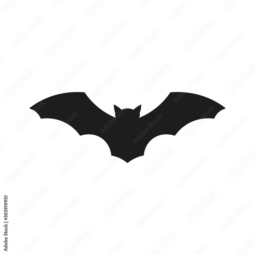 Halloween bat icon. Vector. Isolated. Halloween bat icon. Vector. Isolated.