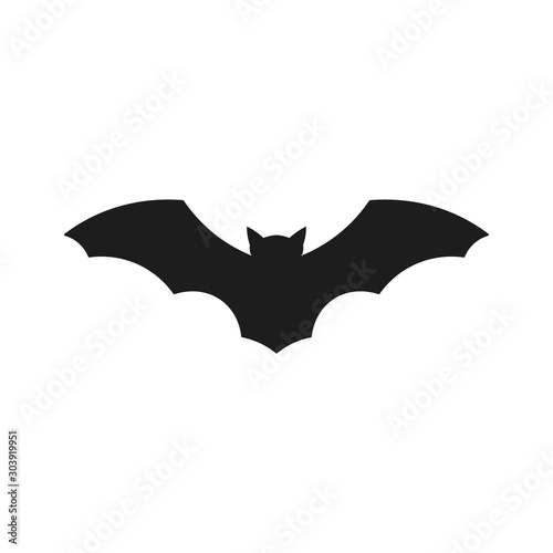 Halloween bat icon. Vector. Isolated.