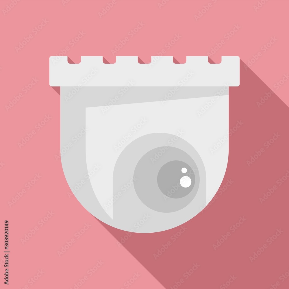 Indoor security camera icon. Flat illustration of indoor security camera vector icon for web design Indoor security camera icon. Flat illustration of indoor security camera vector icon for web design