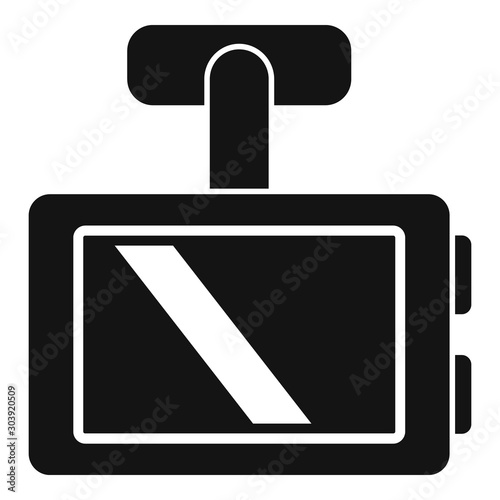 Vehicle dvr icon. Simple illustration of vehicle dvr vector icon for web design isolated on white background