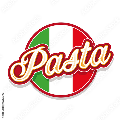 Italian Pasta sign lettering retro